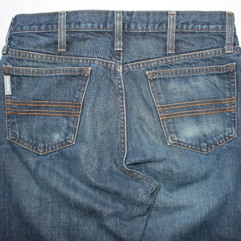Cinch Jeans Men's 31x32 Silver Label Slim Fit Straight Leg Medium Wash Cowboy - Picture 10 of 15